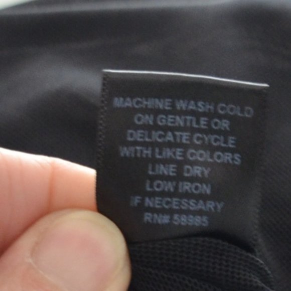 Emma & Sam Sheer Mesh Black Oversize Top Short Sleeve Womens Size XS - Picture 8 of 9